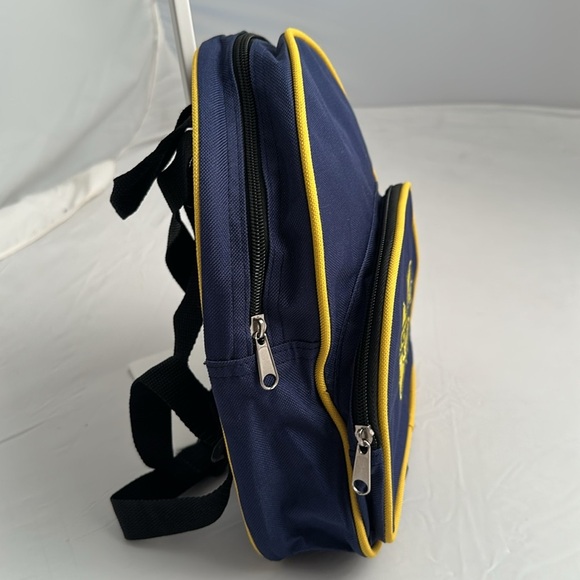 Mighty Mac University of Michigan Wolverines logo blue and yellow mini backpack - Picture 3 of 11